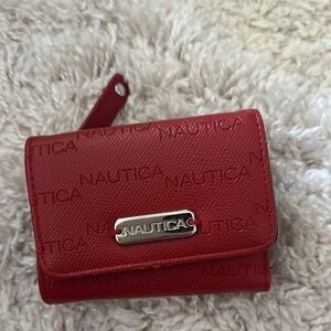 Nautica Embossed Red Wallet